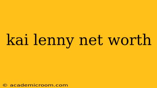 kai lenny net worth
