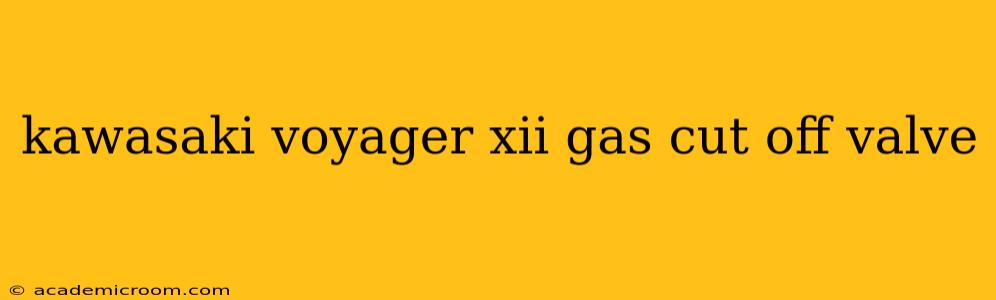kawasaki voyager xii gas cut off valve