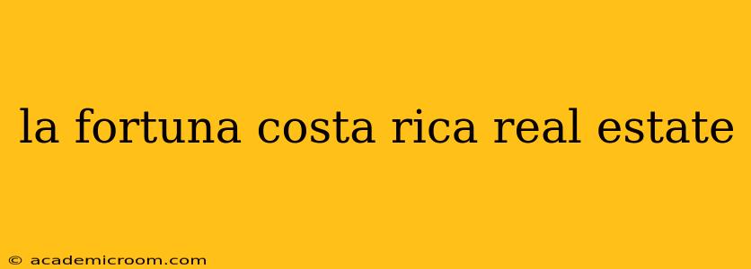 la fortuna costa rica real estate