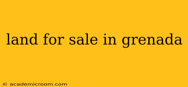 land for sale in grenada