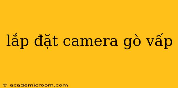 lắp đặt camera gò vấp