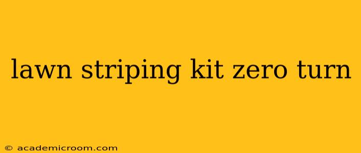 lawn striping kit zero turn