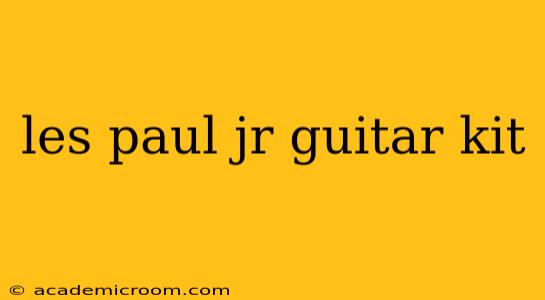 les paul jr guitar kit