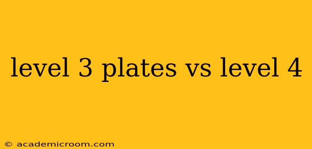 level 3 plates vs level 4