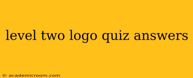 level two logo quiz answers