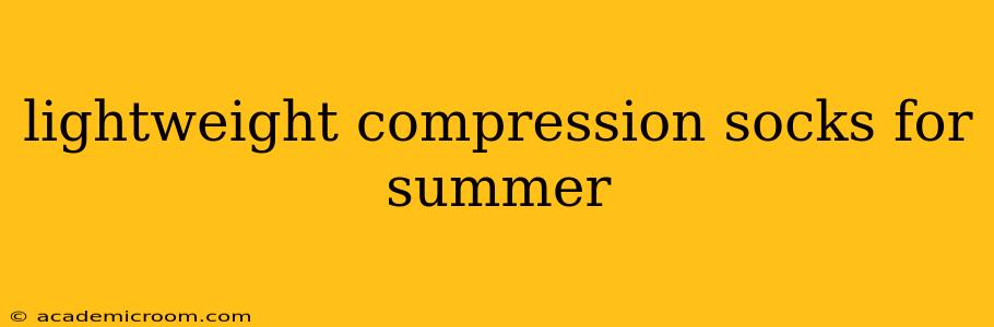 lightweight compression socks for summer