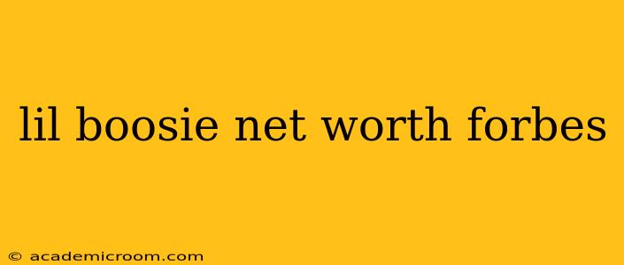 lil boosie net worth forbes