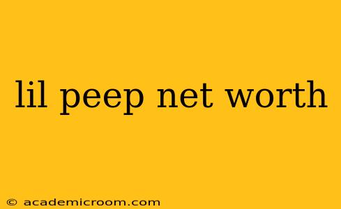 lil peep net worth