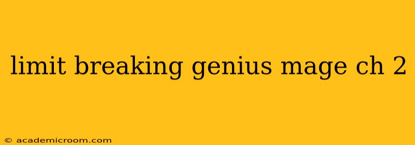 limit breaking genius mage ch 2