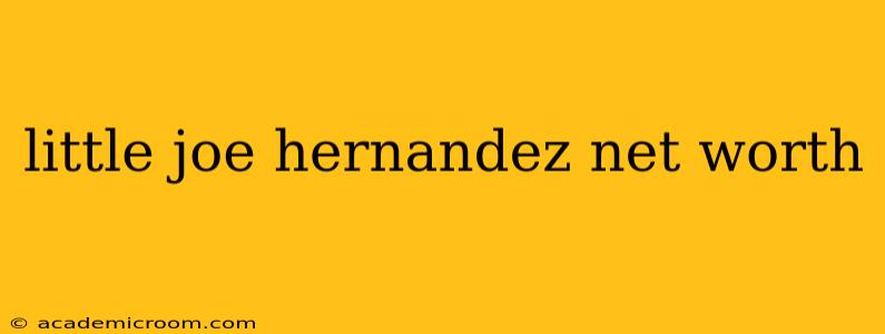 little joe hernandez net worth