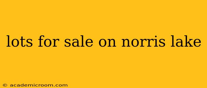 lots for sale on norris lake