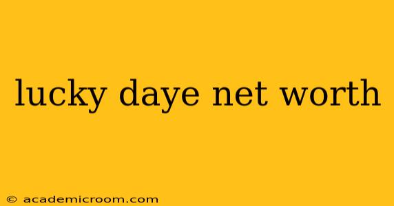 lucky daye net worth