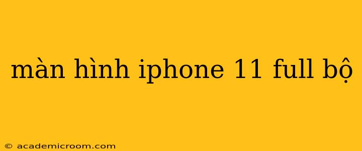 màn hình iphone 11 full bộ