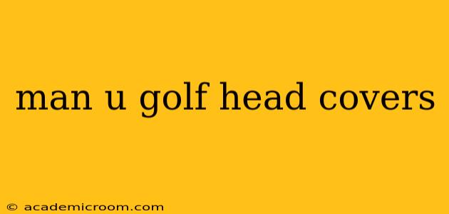 man u golf head covers