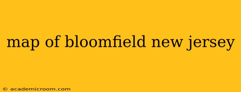 map of bloomfield new jersey