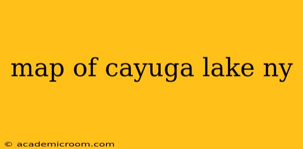 map of cayuga lake ny