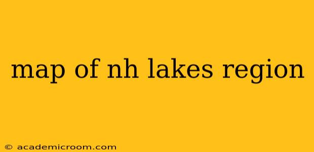 map of nh lakes region
