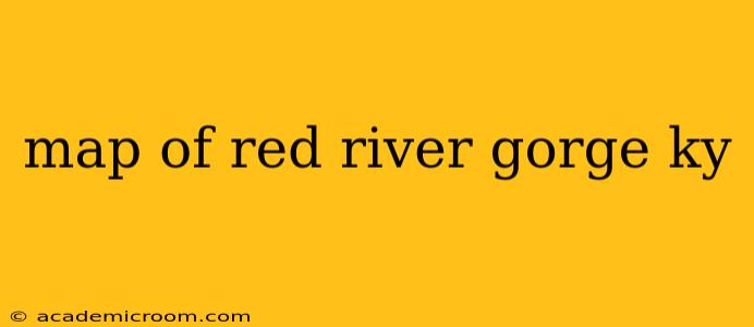 map of red river gorge ky