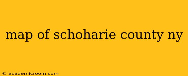 map of schoharie county ny
