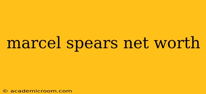 marcel spears net worth