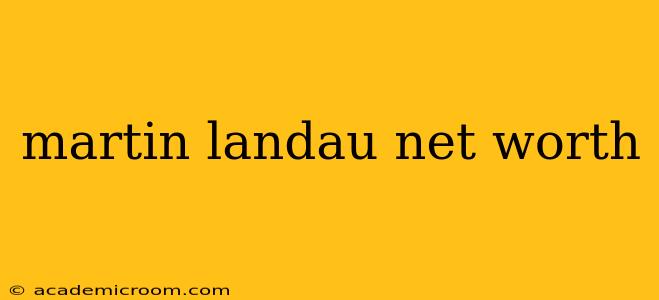martin landau net worth