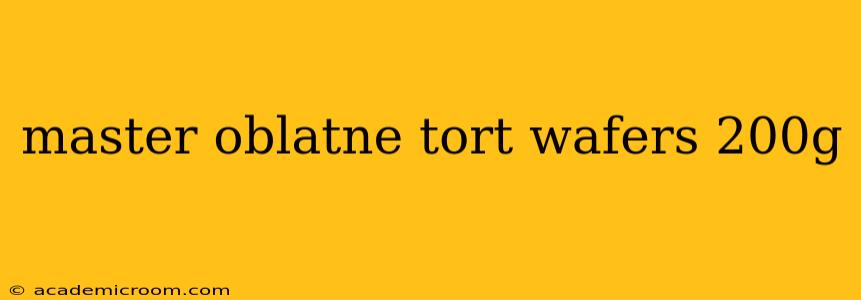 master oblatne tort wafers 200g