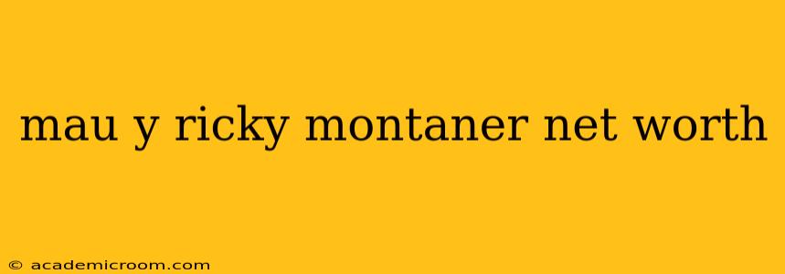 mau y ricky montaner net worth