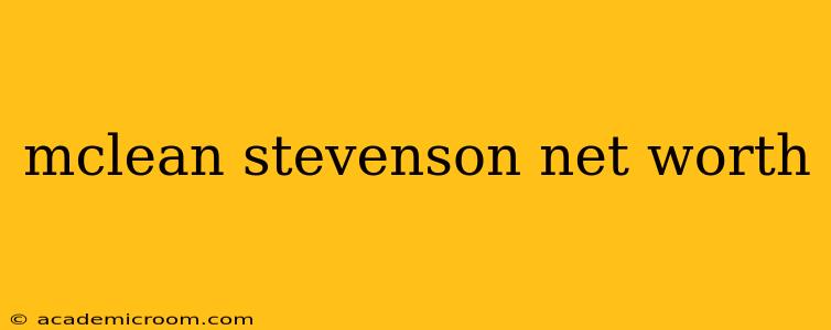 mclean stevenson net worth