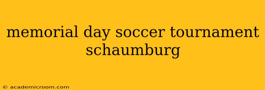 memorial day soccer tournament schaumburg