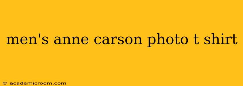 men's anne carson photo t shirt