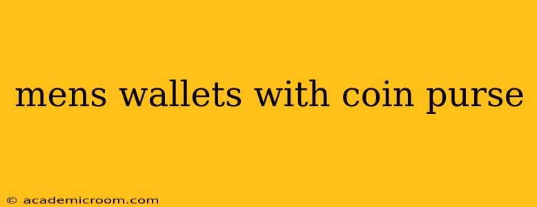 mens wallets with coin purse