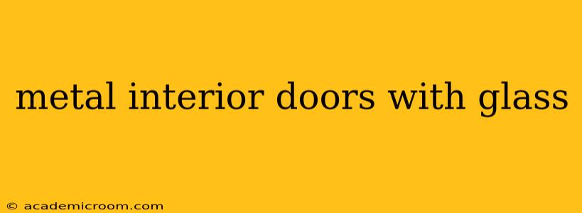 metal interior doors with glass