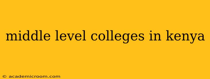 middle level colleges in kenya