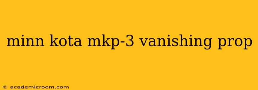 minn kota mkp-3 vanishing prop
