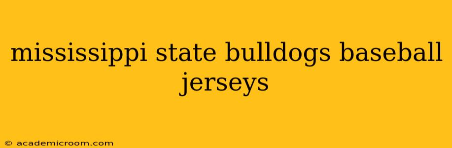 mississippi state bulldogs baseball jerseys