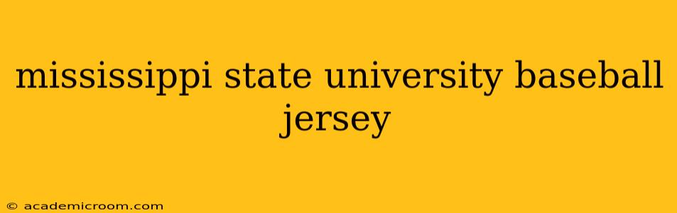 mississippi state university baseball jersey