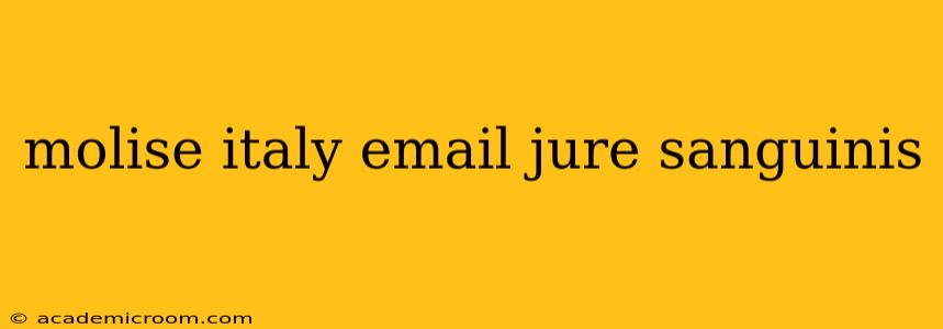molise italy email jure sanguinis