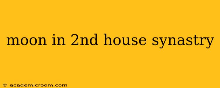 moon in 2nd house synastry