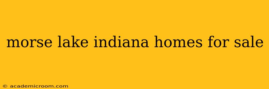 morse lake indiana homes for sale