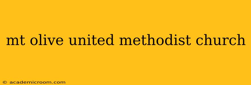 mt olive united methodist church