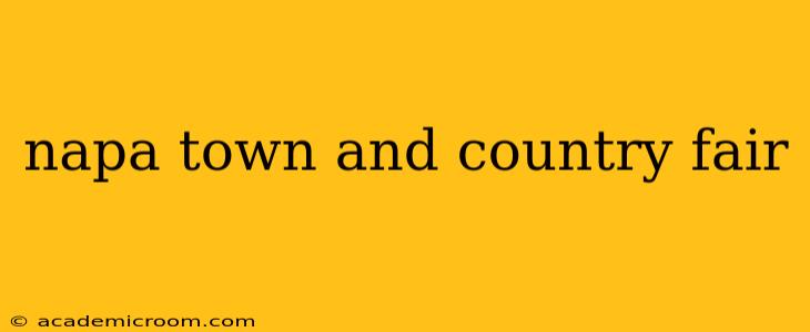 napa town and country fair