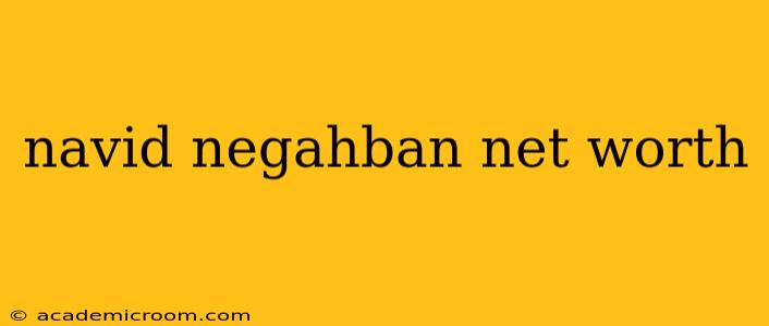 navid negahban net worth