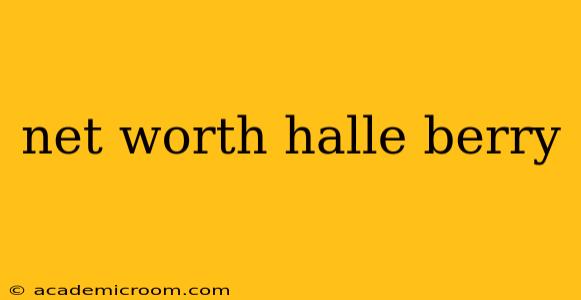 net worth halle berry