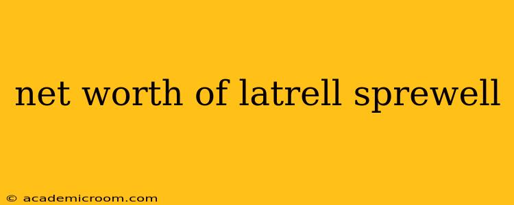 net worth of latrell sprewell