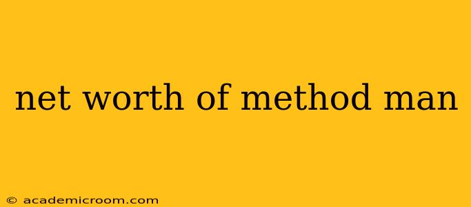 net worth of method man