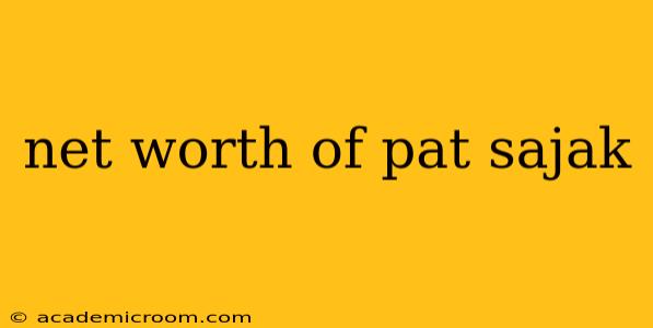 net worth of pat sajak