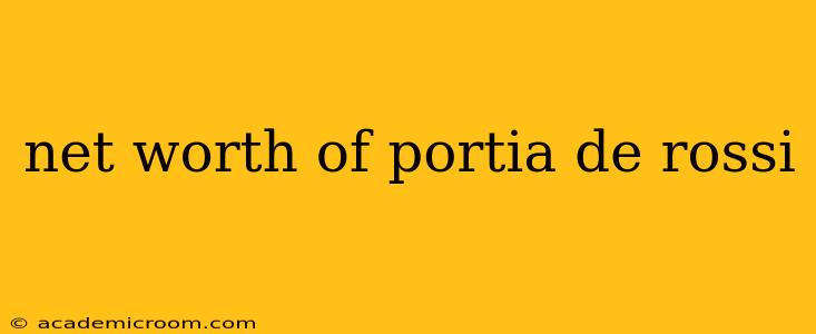 net worth of portia de rossi
