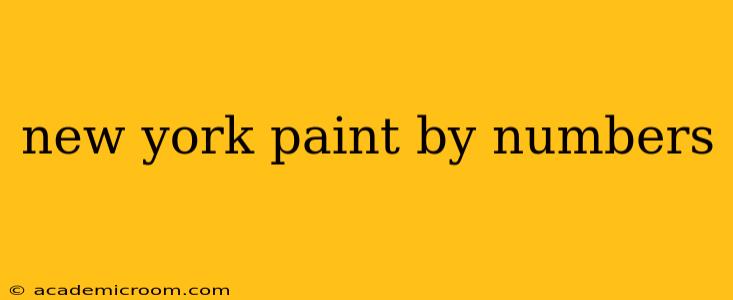new york paint by numbers