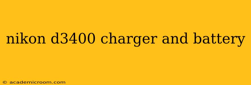 nikon d3400 charger and battery
