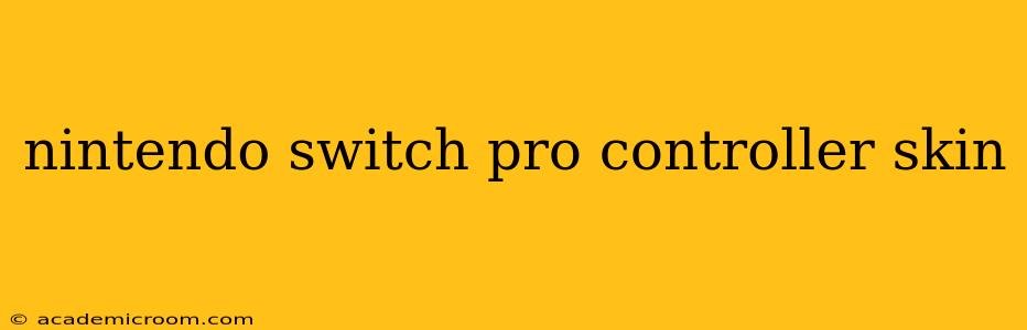 nintendo switch pro controller skin
